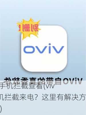 vivo手机拦截查看(vivo手机拦截来电？这里有解决方案！)