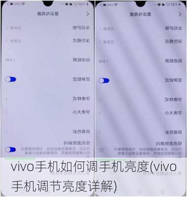 vivo手机如何调手机亮度(vivo手机调节亮度详解)