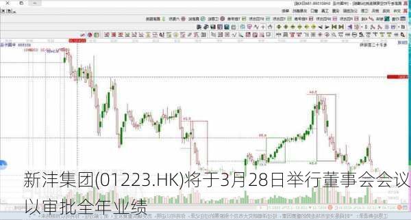 新沣集团(01223.HK)将于3月28日举行董事会会议以审批全年业绩