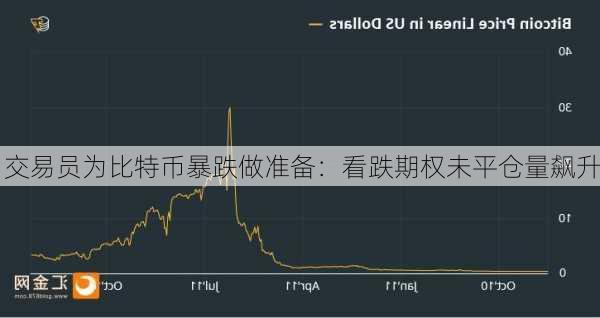 交易员为比特币暴跌做准备：看跌期权未平仓量飙升