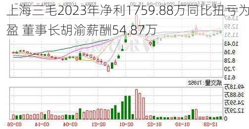 上海三毛2023年净利1759.88万同比扭亏为盈 董事长胡渝薪酬54.87万