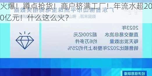 火爆！蹲点抢货！商户挤满工厂！年流水超200亿元！什么这么火？