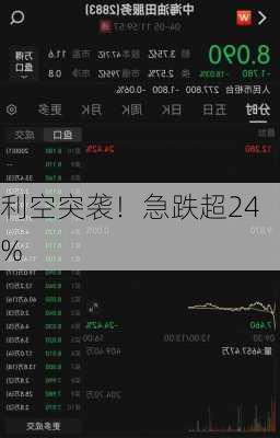 利空突袭！急跌超24%