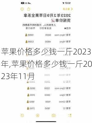 苹果价格多少钱一斤2023年,苹果价格多少钱一斤2023年11月