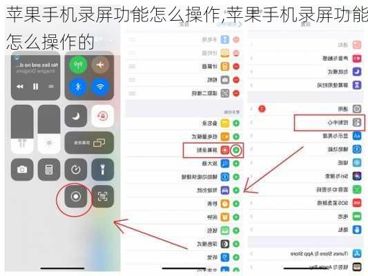 苹果手机录屏功能怎么操作,苹果手机录屏功能怎么操作的