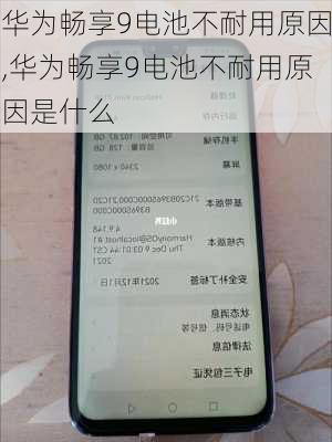 华为畅享9电池不耐用原因,华为畅享9电池不耐用原因是什么