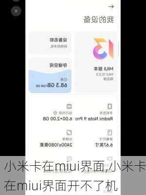 小米卡在miui界面,小米卡在miui界面开不了机