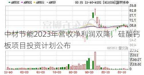 中材节能2023年营收净利润双降，硅酸钙板项目投资计划公布