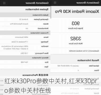 红米k30Pro参数中关村,红米k30pro参数中关村在线