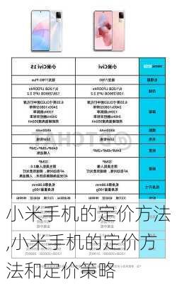 小米手机的定价方法,小米手机的定价方法和定价策略