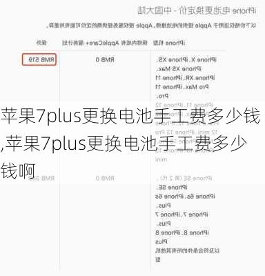 苹果7plus更换电池手工费多少钱,苹果7plus更换电池手工费多少钱啊