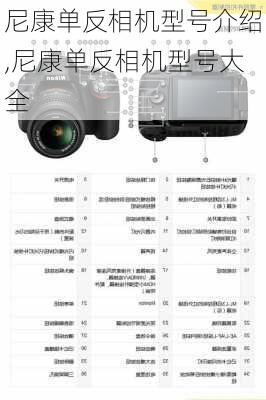 尼康单反相机型号介绍,尼康单反相机型号大全