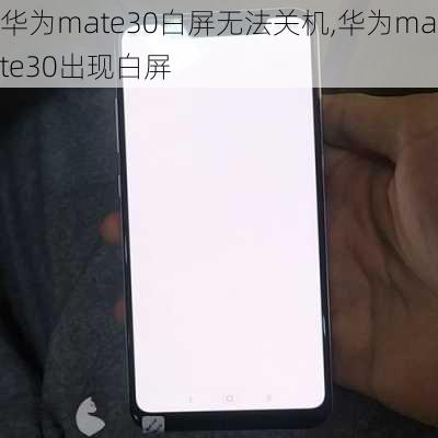 华为mate30白屏无法关机,华为mate30出现白屏