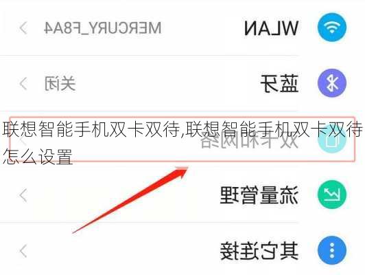联想智能手机双卡双待,联想智能手机双卡双待怎么设置