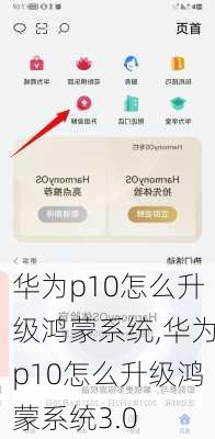 华为p10怎么升级鸿蒙系统,华为p10怎么升级鸿蒙系统3.0