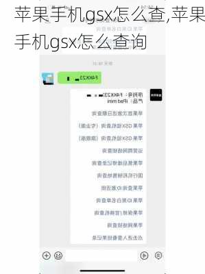 苹果手机gsx怎么查,苹果手机gsx怎么查询