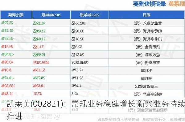 凯莱英(002821)：常规业务稳健增长 新兴业务持续推进