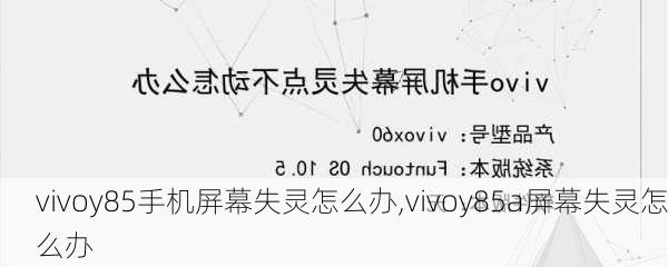 vivoy85手机屏幕失灵怎么办,vivoy85a屏幕失灵怎么办