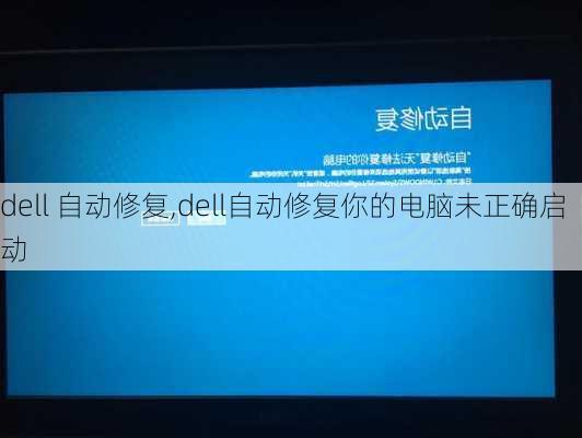 dell 自动修复,dell自动修复你的电脑未正确启动