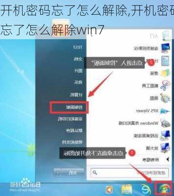 开机密码忘了怎么解除,开机密码忘了怎么解除win7