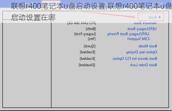 联想r400笔记本u盘启动设置,联想r400笔记本u盘启动设置在哪