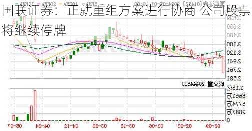 国联证券：正就重组方案进行协商 公司股票将继续停牌