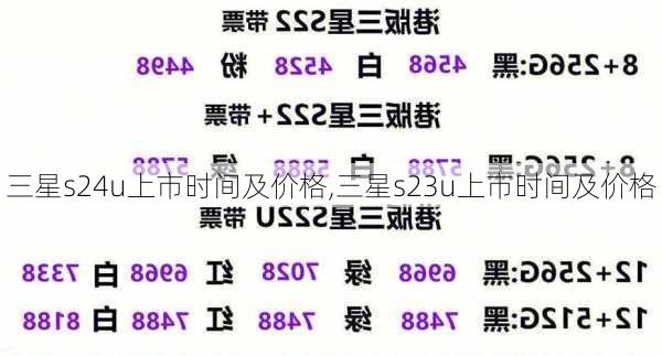 三星s24u上市时间及价格,三星s23u上市时间及价格