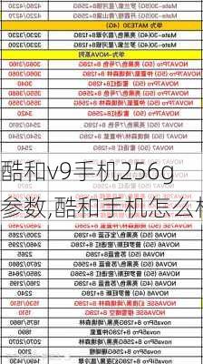 酷和v9手机256g参数,酷和手机怎么样