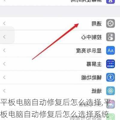 平板电脑自动修复后怎么选择,平板电脑自动修复后怎么选择系统