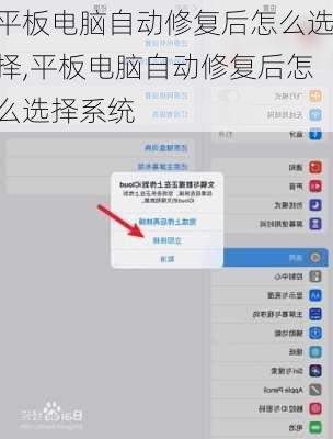 平板电脑自动修复后怎么选择,平板电脑自动修复后怎么选择系统