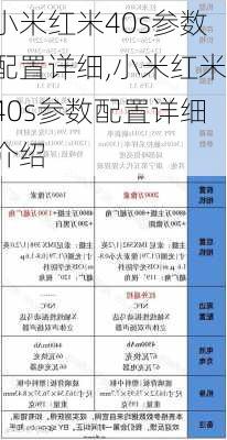 小米红米40s参数配置详细,小米红米40s参数配置详细介绍