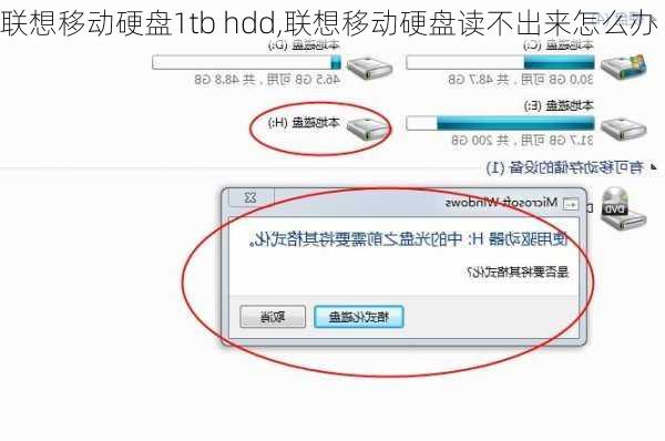 联想移动硬盘1tb hdd,联想移动硬盘读不出来怎么办