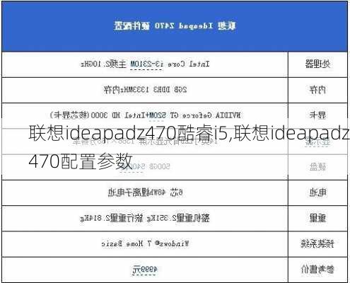 联想ideapadz470酷睿i5,联想ideapadz470配置参数