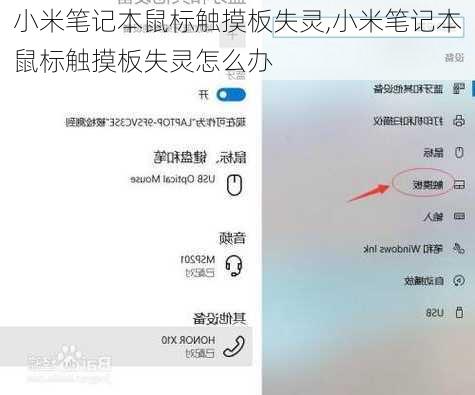 小米笔记本鼠标触摸板失灵,小米笔记本鼠标触摸板失灵怎么办