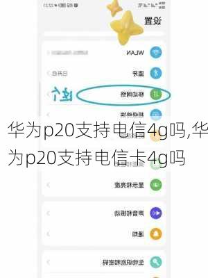 华为p20支持电信4g吗,华为p20支持电信卡4g吗