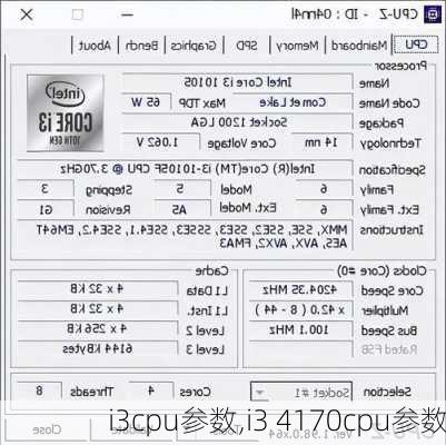 i3cpu参数,i3 4170cpu参数