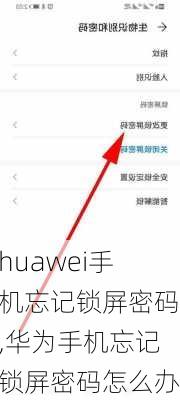 huawei手机忘记锁屏密码,华为手机忘记锁屏密码怎么办