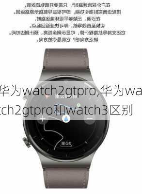 华为watch2gtpro,华为watch2gtpro和watch3区别