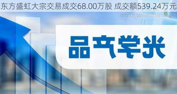 东方盛虹大宗交易成交68.00万股 成交额539.24万元