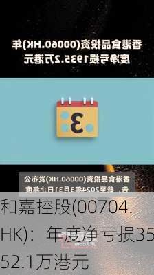 和嘉控股(00704.HK)：年度净亏损3552.1万港元