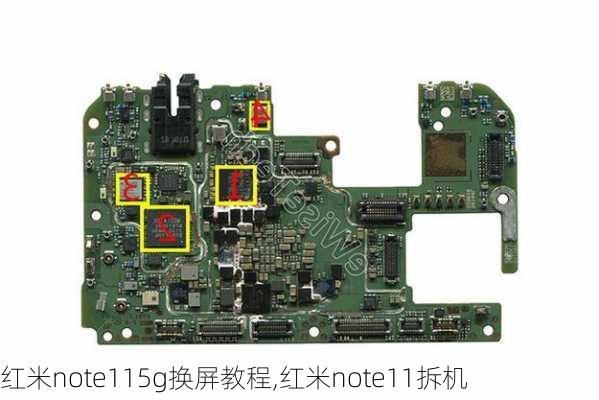 红米note115g换屏教程,红米note11拆机