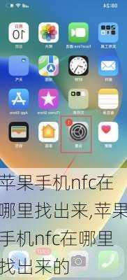 苹果手机nfc在哪里找出来,苹果手机nfc在哪里找出来的