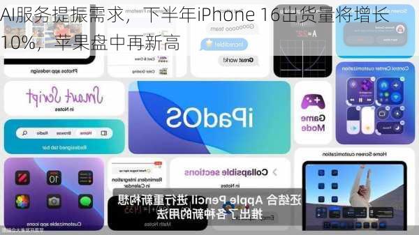 AI服务提振需求，下半年iPhone 16出货量将增长10%，苹果盘中再新高