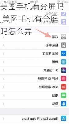 美图手机有分屏吗,美图手机有分屏吗怎么弄
