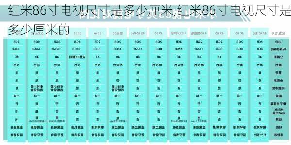 红米86寸电视尺寸是多少厘米,红米86寸电视尺寸是多少厘米的