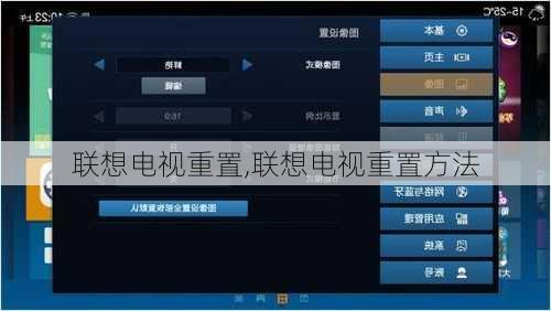 联想电视重置,联想电视重置方法