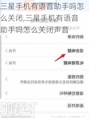 三星手机有语音助手吗怎么关闭,三星手机有语音助手吗怎么关闭声音