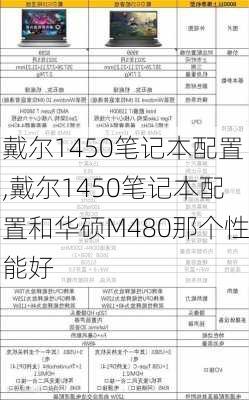 戴尔1450笔记本配置,戴尔1450笔记本配置和华硕M480那个性能好