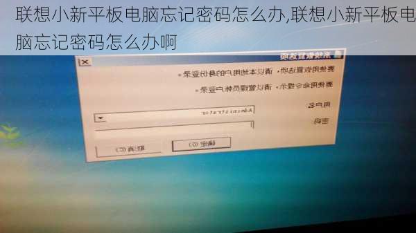 联想小新平板电脑忘记密码怎么办,联想小新平板电脑忘记密码怎么办啊