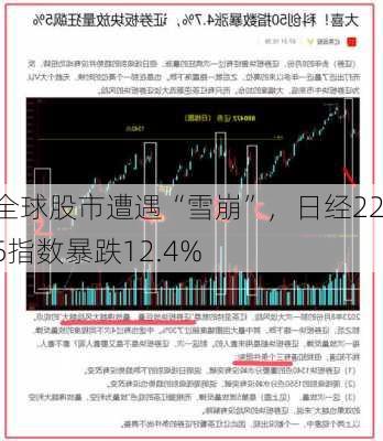 全球股市遭遇“雪崩”，日经225指数暴跌12.4%